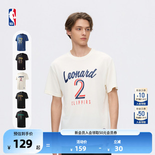 NBA官方伦纳德东契奇詹姆斯库里速干短袖 T恤球衣训练服 新款