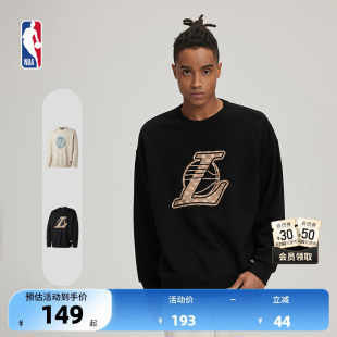 NBA官方湖人/勇士篮球生活系列男女同款早秋圆领卫衣