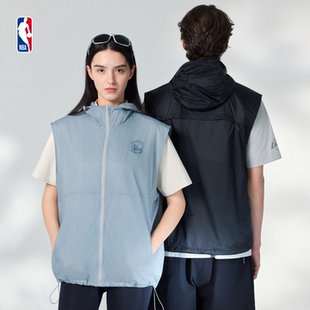 NBA官方湖人勇士篮球春季男女同款运动健身简约马甲短袖T