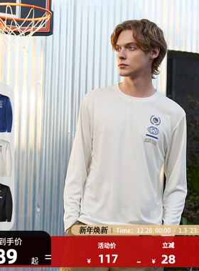 NBA官方金州勇士/独行侠/湖人得分狂潮系列秋冬新品运动长袖T恤