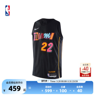 Nike耐克NBA官方75周年纪念版 NBA热火巴特勒速干SW球衣篮球服