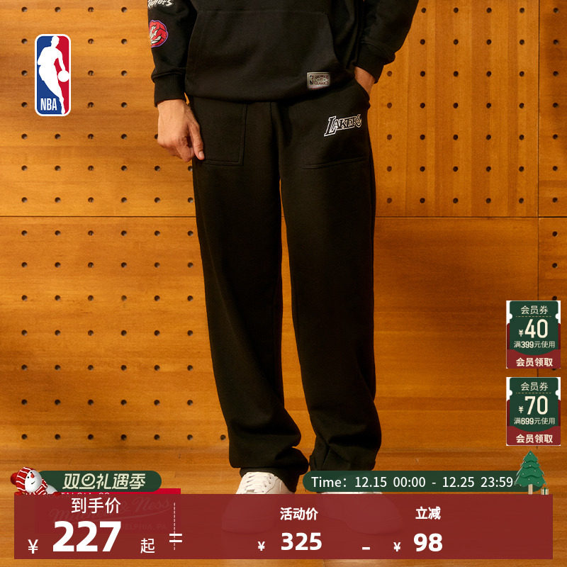 MITCHELL & NESS官方NBA新品洛杉矶湖人Lifestyle运动休闲长裤