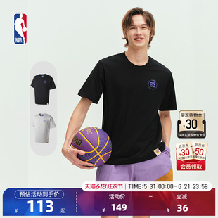 NBA官方勇士库里/湖人詹姆斯球队春季运动短袖T恤球衣风