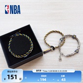 NBA官方正品 勇士复古编织系列手链 中性湖人
