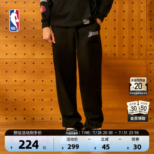 MITCHELL & NESS官方NBA新品湖人Lifestyle运动休闲长裤