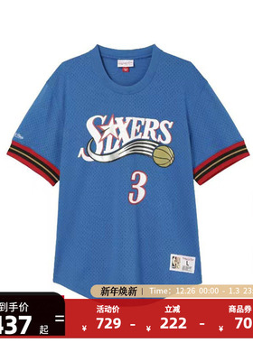Mitchell&NessNBA官方男子费城76人艾伦艾佛森Lifestyle网眼T恤