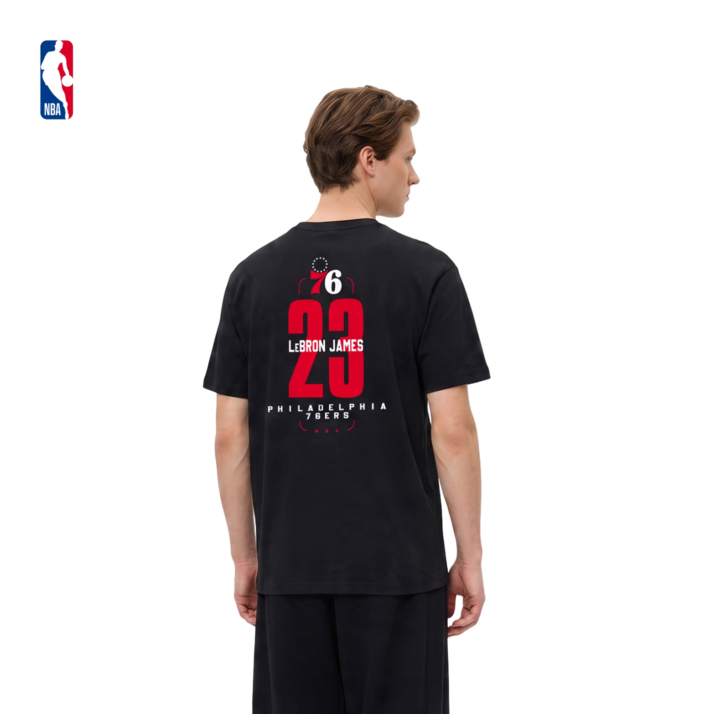 76人詹姆斯NBA官方26夏季新款纯棉透气篮球运动训练衣短袖T恤男女
