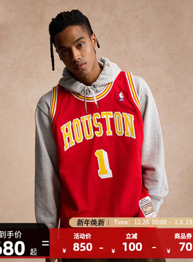 Mitchell&NessNBA官方火箭/麦迪复古球衣04-05赛季球迷版SW篮球服