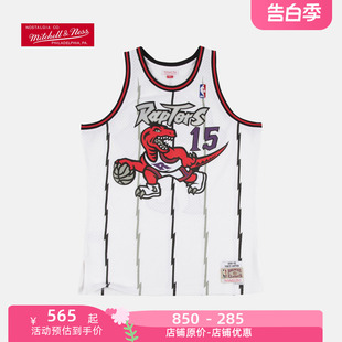 复古球衣SW NBA 白色主场篮球服 猛龙队文斯·卡特 Mitchellness