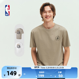 NBA官方勇士夏季 T恤 男女男女正肩宽松百搭透气球衣风运动短袖