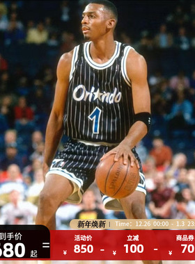 Mitchell&NessNBA官方魔术麦迪复古球衣03-04赛季SW版客场篮球服