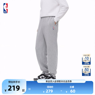 NBA官方联盟春季 复古校运会纯色卫裤 宽松抽绳长裤 新品