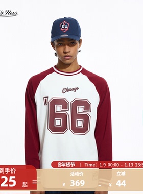 【新款】NBA官方MITCHELL & NESS芝加哥公牛新年系列圆领长袖T