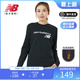 New Balance NB奥莱正品清仓卫衣女休闲运动宽松加绒圆领长袖上衣