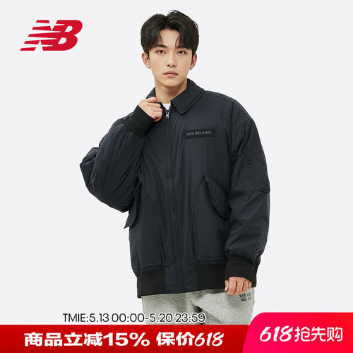 NB冬季翻领飞行棉服夹克外套