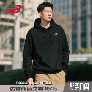 黑色宽松刺绣上衣针织长袖 New 男女款 连帽卫衣UT21500 Balance