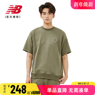 Balance 针织圆领短袖 女款 卫衣T恤UT45173 Grey日系男款 New