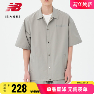 Balance 夹克外套上衣短袖 日系衬衫 T恤男AMJ35004 Grey男款 New