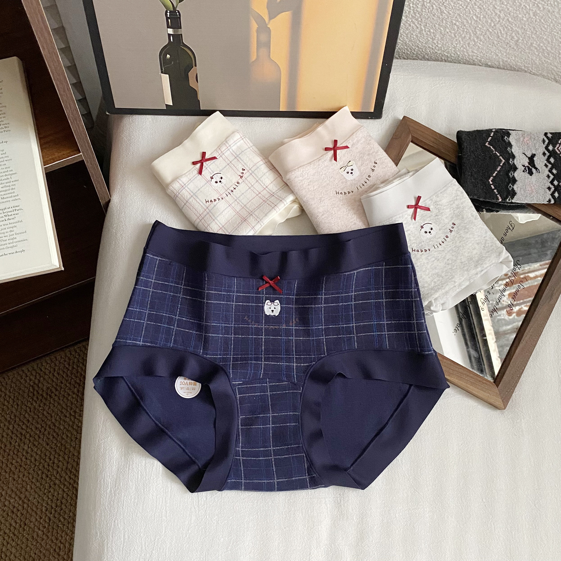 日系甜心修狗纯棉抑菌三角裤
