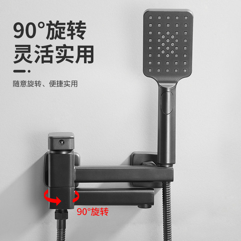 久诺全铜加长浴缸水龙头