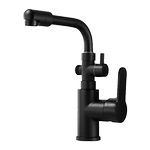 黑色面盆冷热水龙头多功能洗脸盆台盆龙头阳台双用三通可接洗衣机