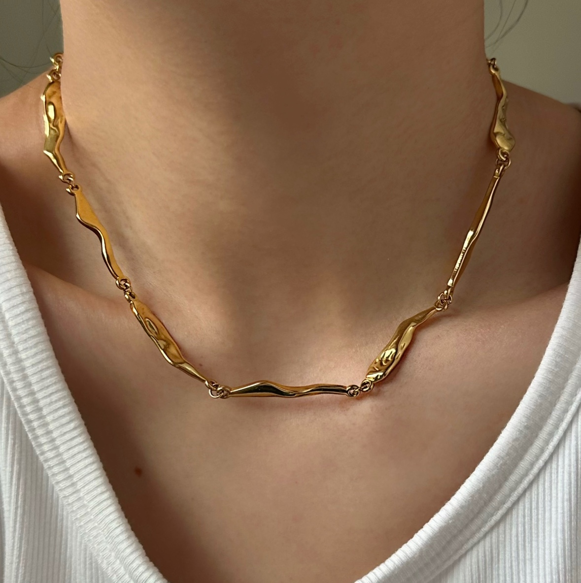 可洗澡项链钛钢chocker