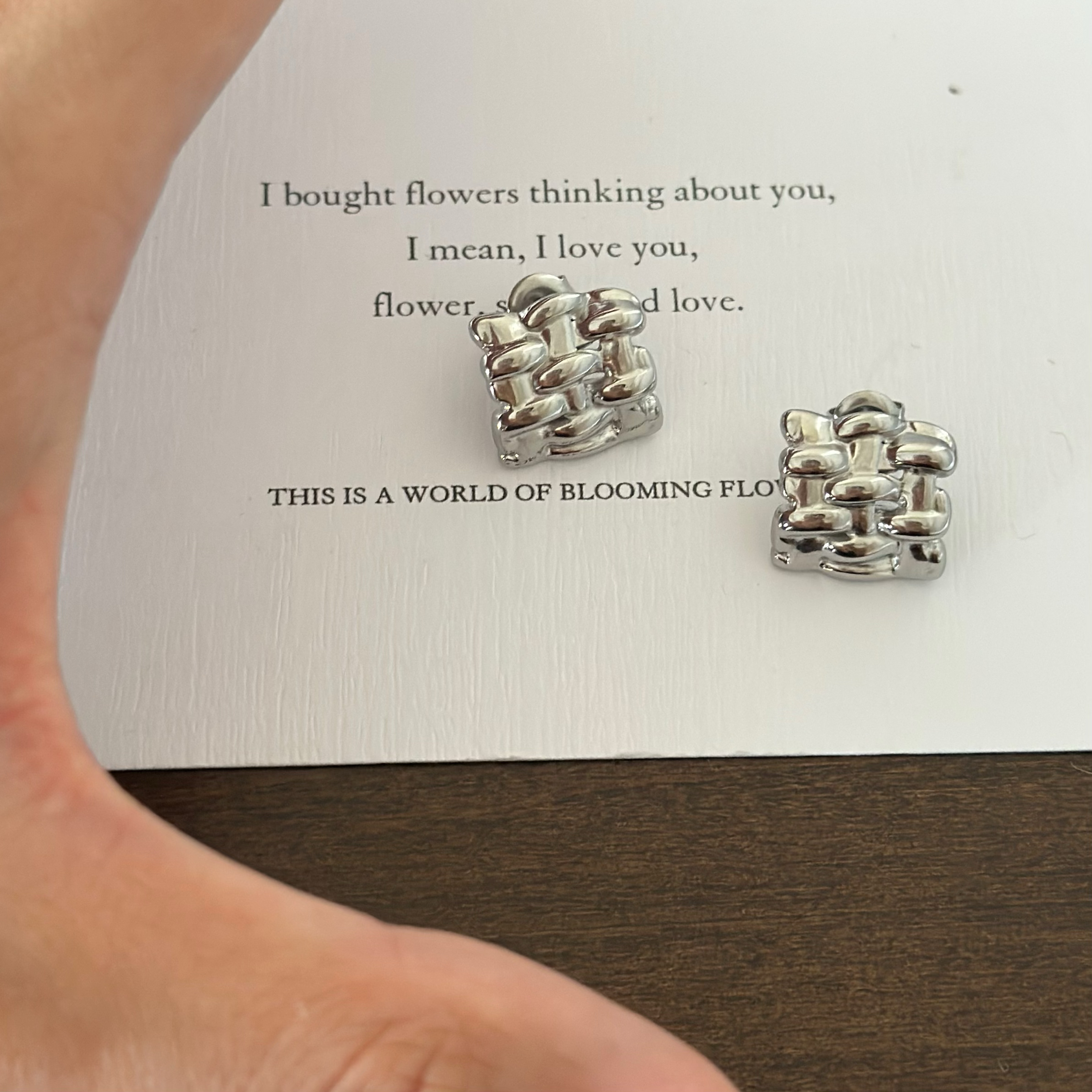 734钛钢耳饰欧美简约绳结耳环编织复古叛逆通勤日常不掉色耳钉