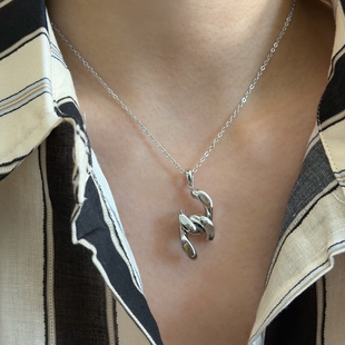 734钛钢夸张链条可洗澡项链精工重工锁骨链