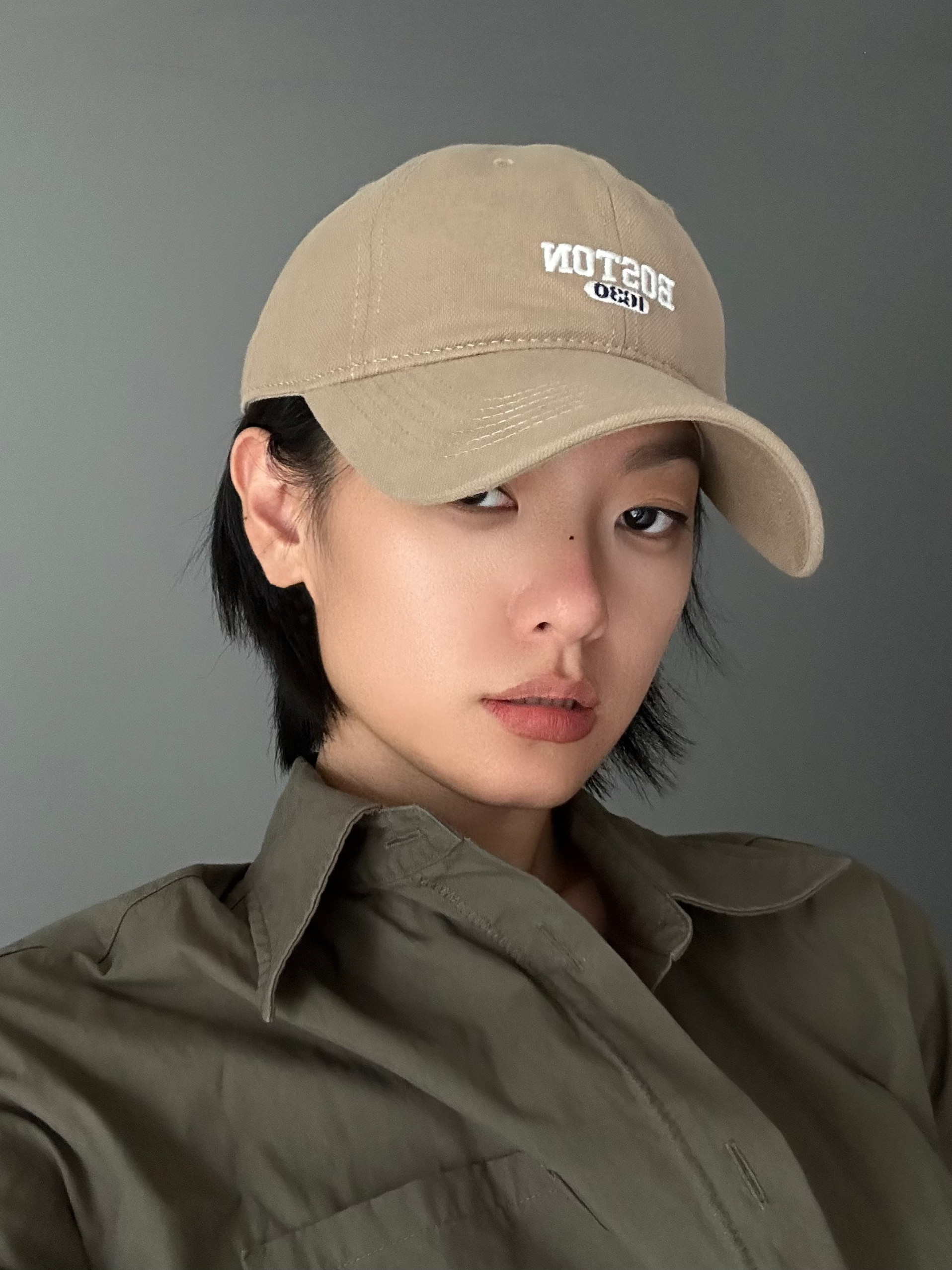 大头围美拉德方圆脸立体刺绣重工显脸小韩版情侣鸭舌帽子棒球帽女