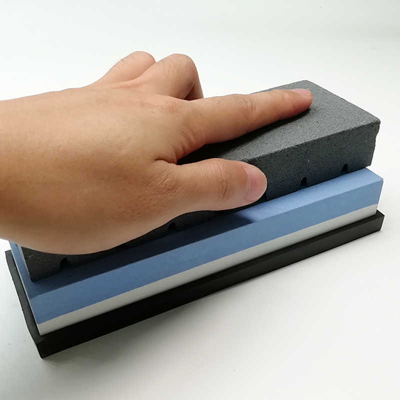 加硬带槽修正石凹面水平修正打磨磨刀石平整磨石修正砥石修复油石