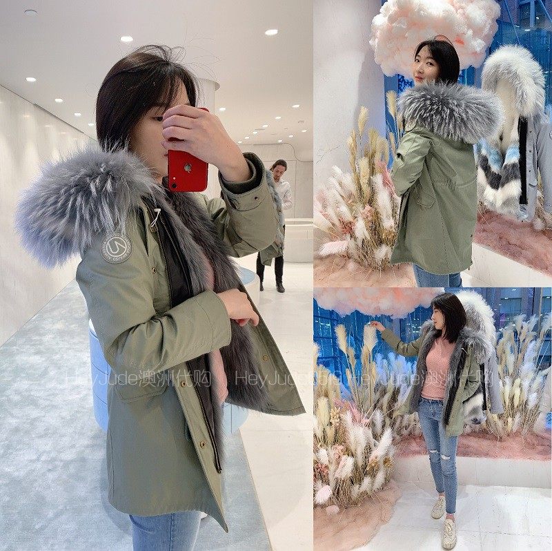 OZLANA2019秋冬新款皮草女款派克服连帽大衣狐狸毛皮草派克大衣|msdalam kategori Butik wanita / wanita, bulu - dari Buy2taobao.com untuk memberikan perkhidmatan ejen Taobao profesional membeli