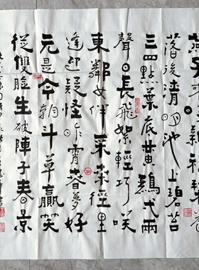 破阵子春景王忠华手写书法