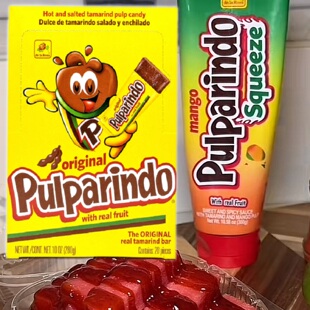美国直邮Pulparindo Candy墨西哥酸辣水果液体糖酱糖果 Squeeze