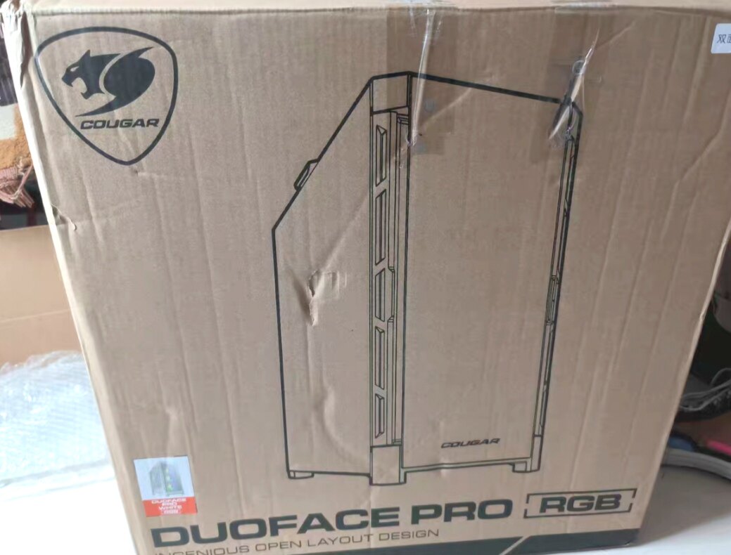 骨伽DUOFACE PRO RGB双面机箱包装箱纸箱空箱外箱盒子泡沫原装