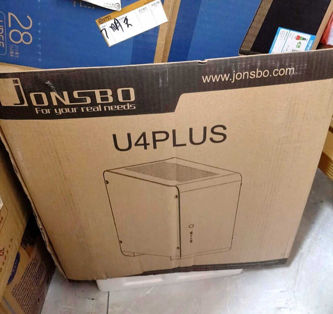 乔思伯U4 PLUS机箱包装箱纸箱空箱外箱盒子泡沫U4PLUS原装