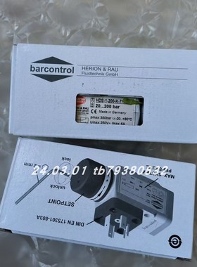 Barcontrol  HDS-1-200-K-7-1压力开关PDS-1-008-M-2-1