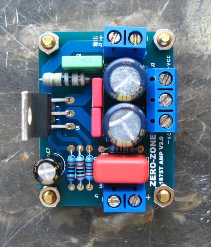 正龙电子功放板lm1875单声道