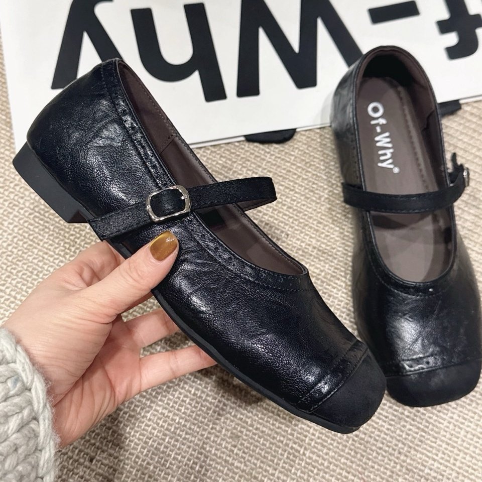 13复古一字扣玛丽珍鞋女2026年春季新款软皮平底芭蕾舞鞋超纤单鞋,女鞋,玛丽珍鞋,淘宝优惠券,粉丝福利购,淘宝优惠卷