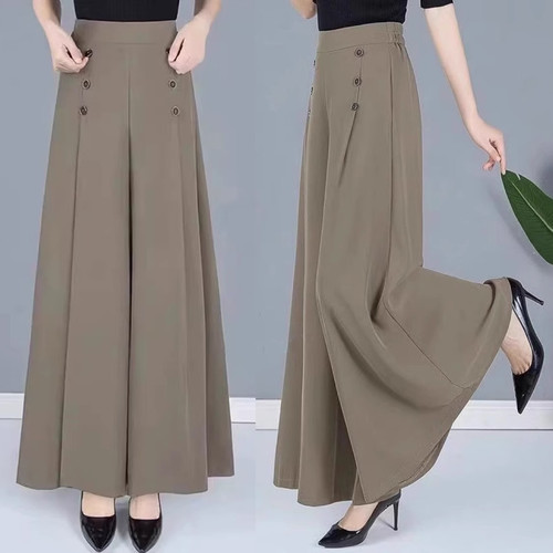 宽松九分裤女士裤子垂感大摆裙夏