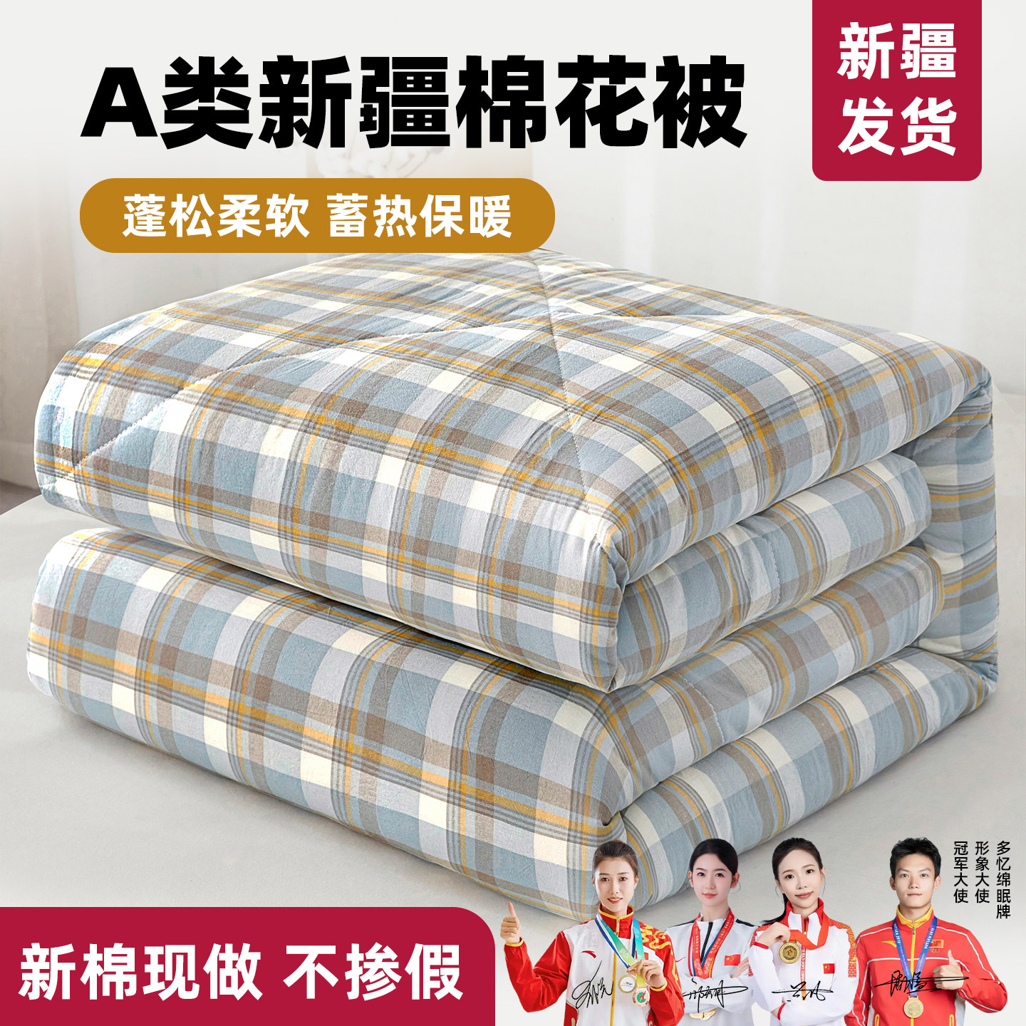 AB款新疆长绒棉棉絮棉被四季通用空调被夏凉被学生宿舍空调被芯,床上用品,棉花被,淘宝优惠券,粉丝福利购,淘宝优惠卷