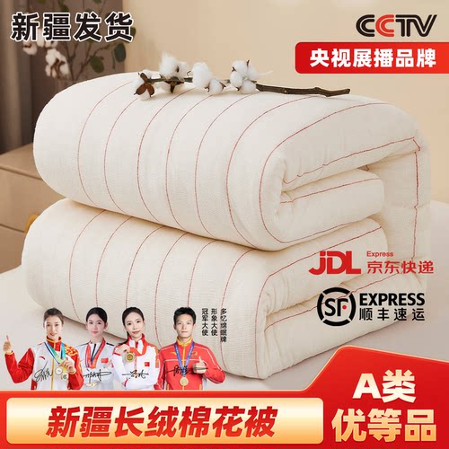 新疆长绒棉加厚保暖被子被芯棉被