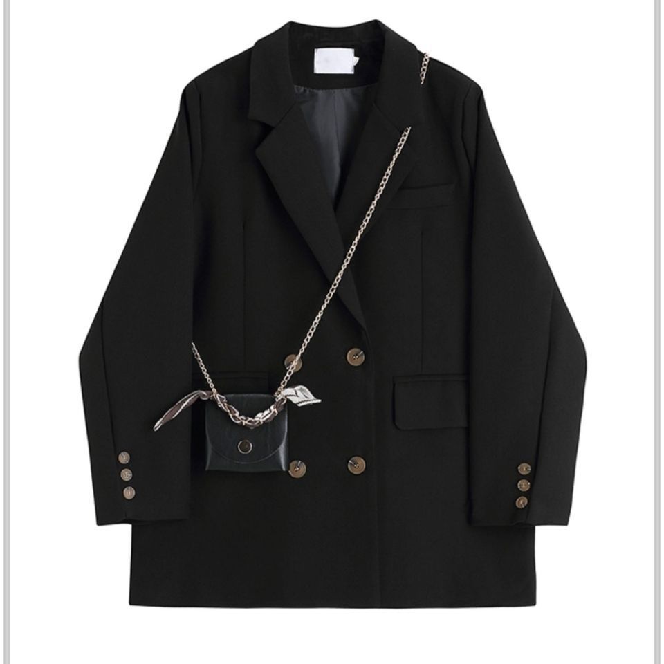 小西装外套女2024春秋季新款时尚韩版气质宽松学院风西服上衣潮