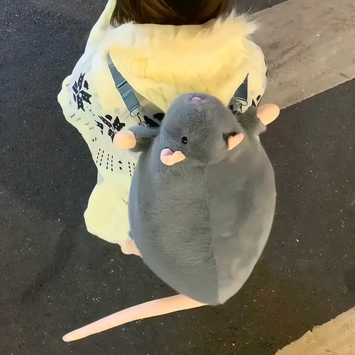 可爱花枝鼠双肩包创意老鼠包礼物