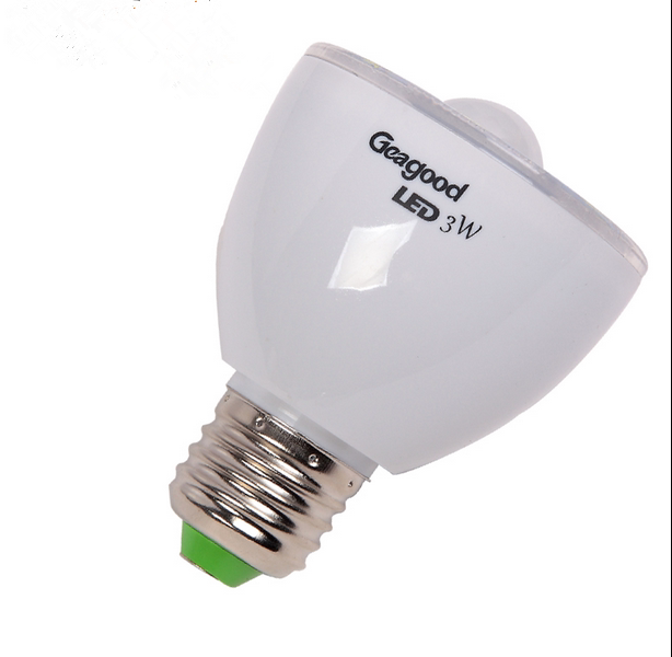 矶谷人体感应灯泡红外小夜灯过道智能光控灯声控车库楼梯楼道