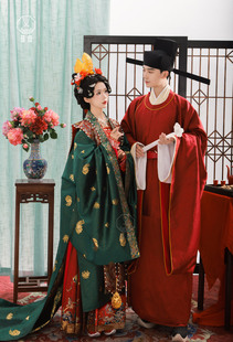 琉鱼汉服喜上眉梢宋制婚服霞帔中式 褙子公服 婚礼新娘结婚礼服大衫