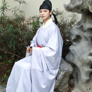 琉鱼汉服宋制春秋夏宋公服男书生官吏文人日常女学生平价圆领袍