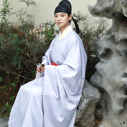 琉鱼汉服宋制春秋夏宋公服男书生官吏文人日常女学生平价圆领袍