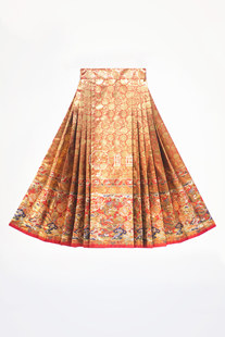 琉鱼汉服百鸟朝凤满地金马面裙凤凰明制婚礼婚服原创仿妆花织金