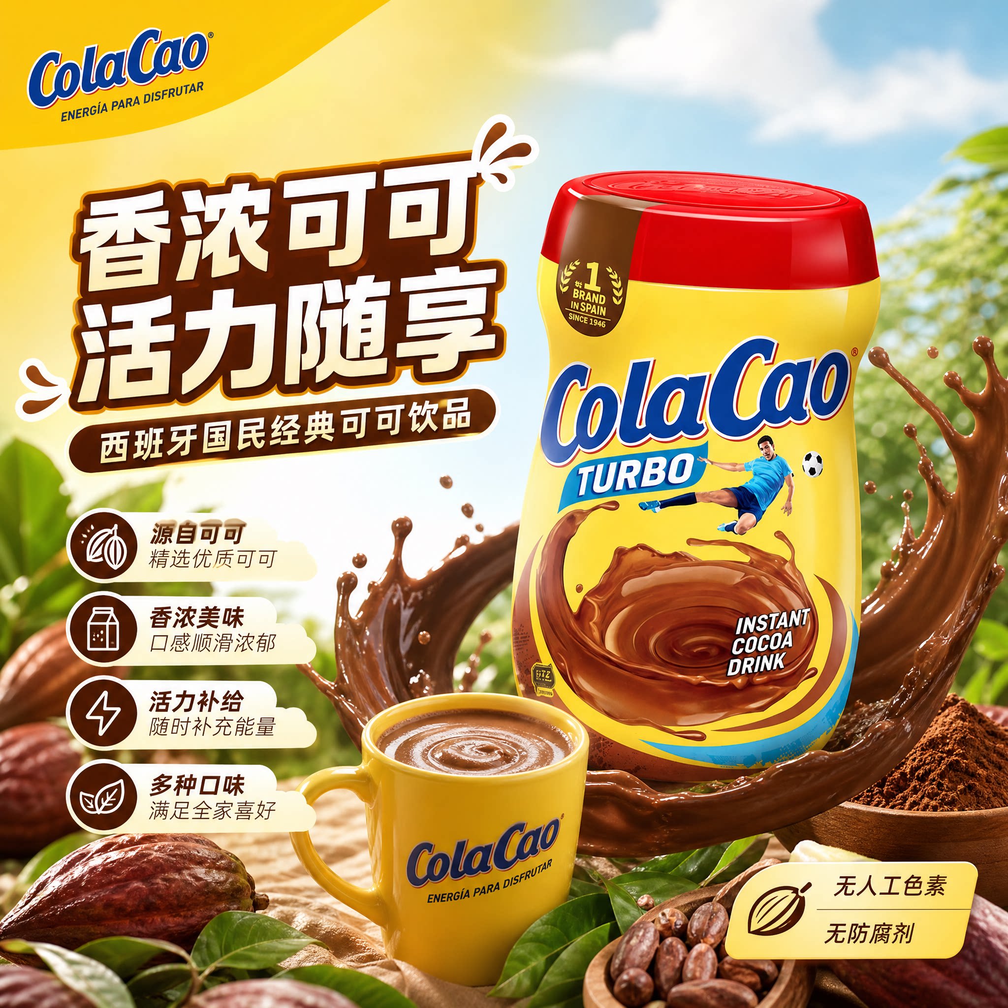 ColaCao高乐高进口可可粉
