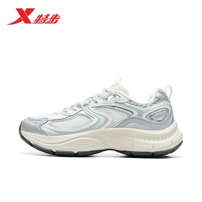 特步女鞋启源2000休闲运动鞋2026夏季新款透气增高974218320025